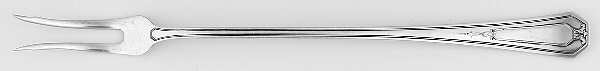 Princess Mary (Sterling, 1922, No Monos) Long Handle Olive Fork