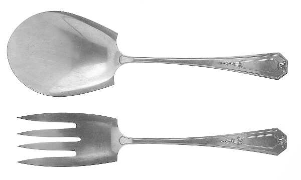 Princess Mary (Sterling, 1922, No Monos) (2 Pc) Solid Salad Set