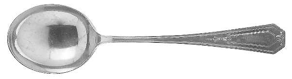 Princess Mary (Sterling, 1922, No Monos) Round Bowl Soup Spoon (Gumbo)
