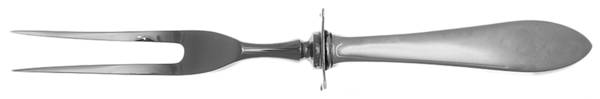 Puritan (Sterling, 1909) Small Carving Fork W/Sterling Guard