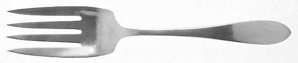 Puritan (Sterling, 1909) Medium Solid Cold Meat Serving Fork