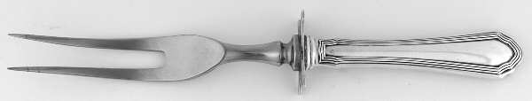 Putnam (Sterling, 1912) Small Steak Carving Fork with Stainless Prongs