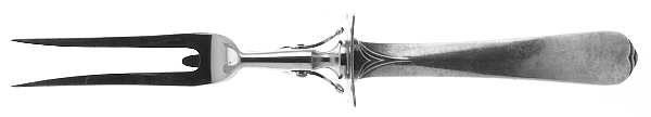Reflection (Sterling, 1920) Large Stainless-Prong Roast Carving Fork