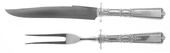 Renaissance (Sterling, 1925) 2 Piece Small Carving Set W/ Sterling Guard