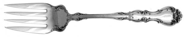 Rex (Silverplate, 1904) Medium Solid Cold Meat Serving Fork by Wallace Silver