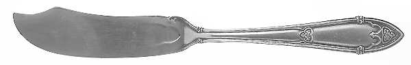 Rheims (Sterling, 1919) Flat Handle Master Butter Knife by Wallace Silver