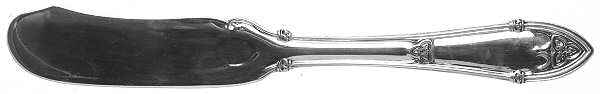 Rheims (Sterling, 1919) Flat Handle Butter Spreader