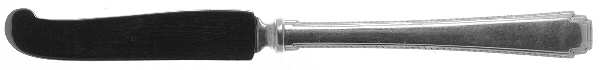 Rhythm (Sterling, 1929) Butter Spreader Hollow Hdl-Paddle/Stainless Blade