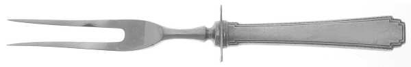 Rhythm (Sterling, 1929) Small Steak Carving Fork with Stainless Prongs