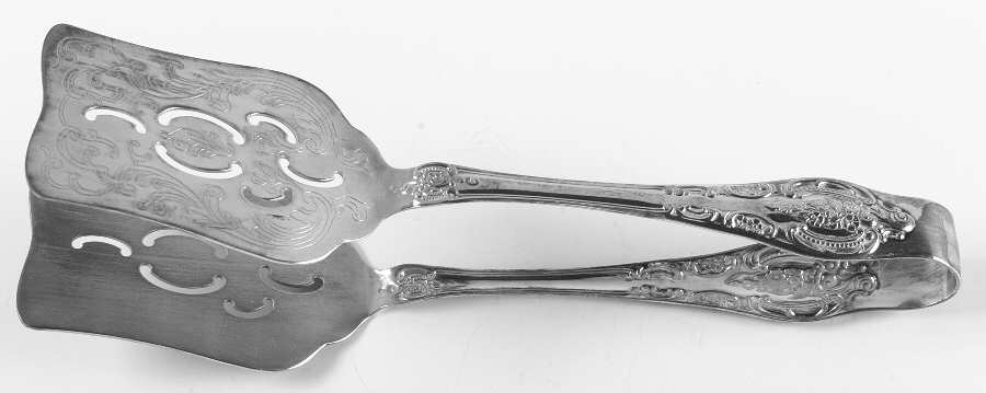 Royal Baroque (Silverplate, 1981) Large Solid Sandwich Tongs