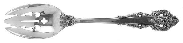 Royal Baroque (Silverplate, 1981) Pierced Tablespoon (Serving Spoon)
