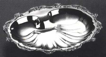 Royal English (Silverplate, Hollowware) Large Plated Shell Bon Bon Bowl