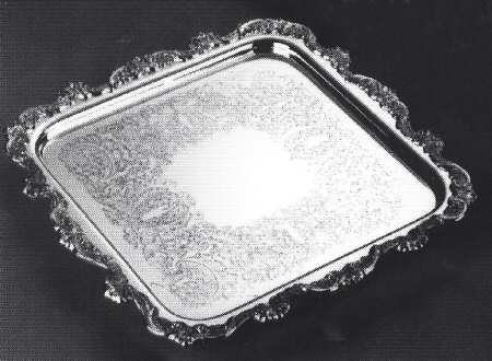 Royal English (Silverplate, Hollowware) Small Square Plated Tray
