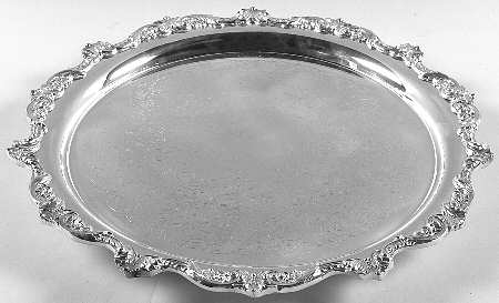 Royal English (Silverplate, Hollowware) Small Round Footed Tray