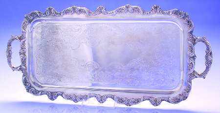 Royal English (Silverplate, Hollowware) Silverplate Cocktail Tray