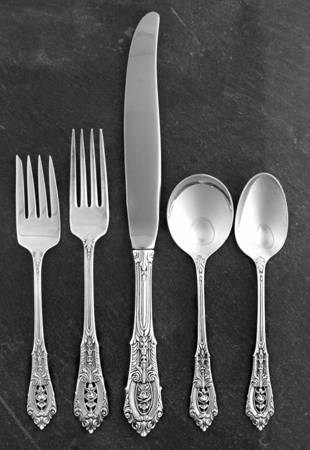 Rose Point (Sterling, 1934, No Monograms) 40 Piece Estate Set