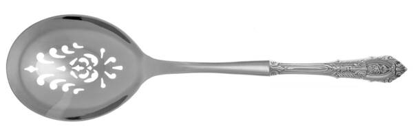 Rose Point (Sterling, 1934, No Monograms) Casserole Spoon with Pierced Stainless Bowl HC