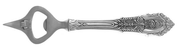 Rose Point (Sterling, 1934, No Monograms) Bottle/Can Opener with Stainless Bowl HC