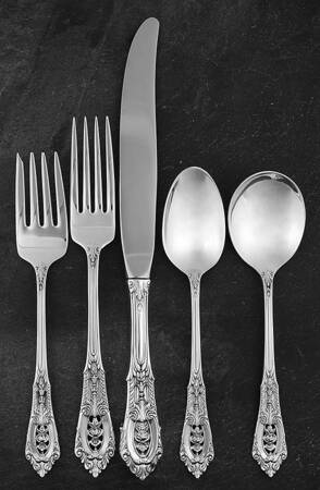 Rose Point (Sterling, 1934, No Monograms) 40 Piece Estate Set
