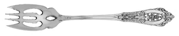 Rose Point (Sterling, 1934, No Monograms) Fish/Salad Fork Individual Large HC