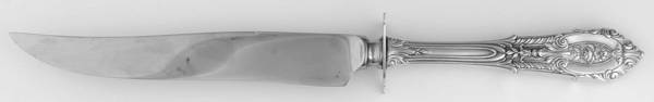 Rose Point (Sterling, 1934, No Monograms) Small Steak Carving Knife with Stainless Blade