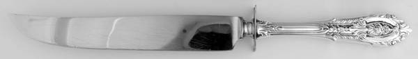 Rose Point (Sterling, 1934, No Monograms) Small Steak Carving Knife with Stainless Blade