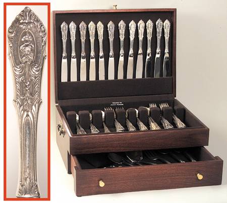 Rose Point (Sterling, 1934, No Monograms) 79 Piece Set