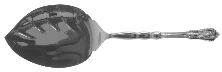 Rose Point (Sterling, 1934, No Monograms) Oversize Stainless Tomato/Cranberry Server