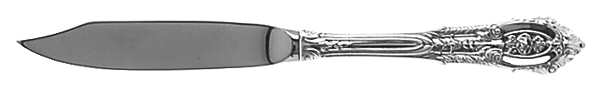 Rose Point (Sterling, 1934, No Monograms) Individual Fruit Knife with Stainless Blade