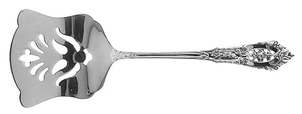 Rose Point (Sterling, 1934, No Monograms) Solid Flat Sardine Server