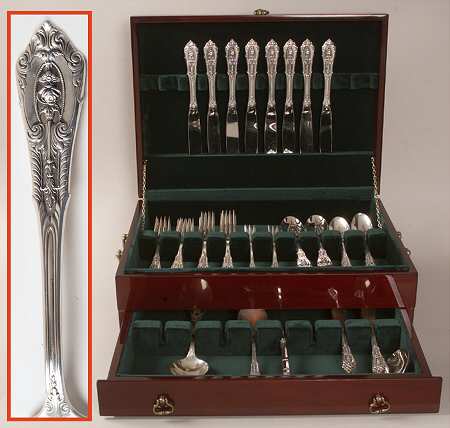 Rose Point (Sterling, 1934, No Monograms) 61 Piece Set