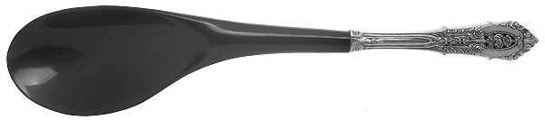 Rose Point (Sterling, 1934, No Monograms) Salad Serving Spoon with Plastic Bowl