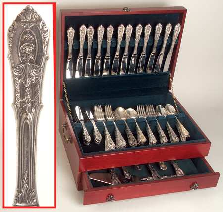 Rose Point (Sterling, 1934, No Monograms) 81 Piece Set