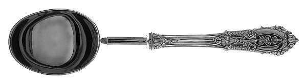 Rose Point (Sterling, 1934, No Monograms) Ice Cream Scoop with Stainless Bowl