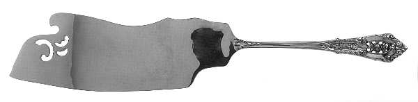 Rose Point (Sterling, 1934, No Monograms) Solid Ice Cream Slicer
