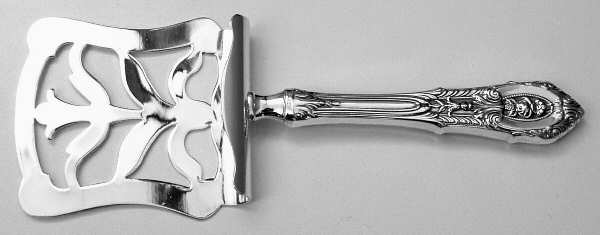 Rose Point (Sterling, 1934, No Monograms) Petite Fours Server with Silverplate Hood