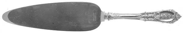 Rose Point (Sterling, 1934, No Monograms) Cake Server with Stainless Blade