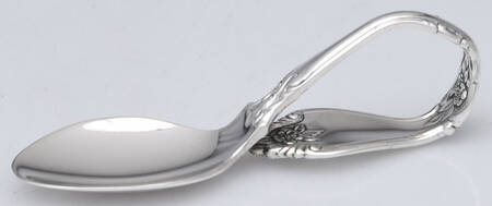 Royal Rose (Sterling, 1962) Baby Spoon with Curved Handle HC