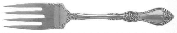 Royal Rose (Sterling, 1962) Medium Solid Cold Meat Serving Fork