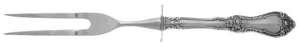 Royal Rose (Sterling, 1962) Small Steak Carving Fork with Stainless Prongs