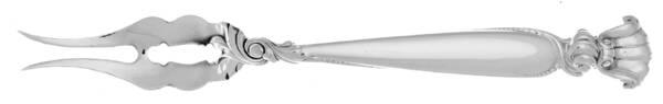 Romance of The Sea (Sterling, 1950) Butter Pick with Two Tines and Pierced Bowl HC