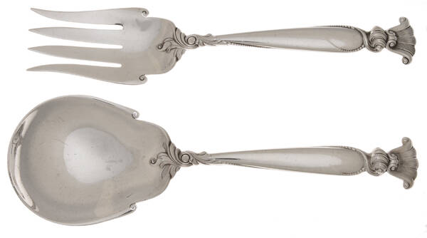 Romance of The Sea (Sterling, 1950) (2 Pc) Solid Salad Set