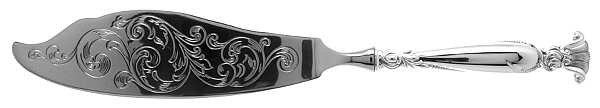 Romance of The Sea (Sterling, 1950) Engraved Fish Serving Knife-Stainless Blade