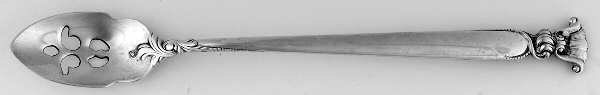 Romance of The Sea (Sterling, 1950) Pierced Bowl Long Handle Olive Spoon