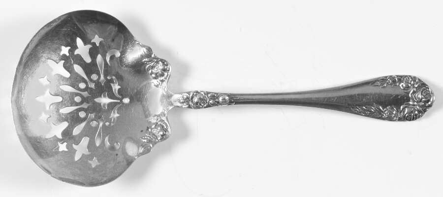 Rose (Sterling, 1898-1888) Large Pierced Pea Serving Spoon