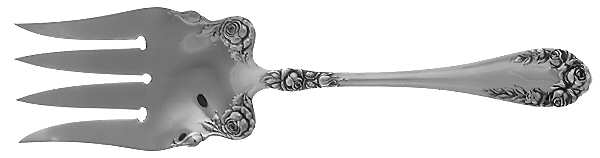 Rose (Sterling, 1898-1888) Large Solid Fish Serving Fork