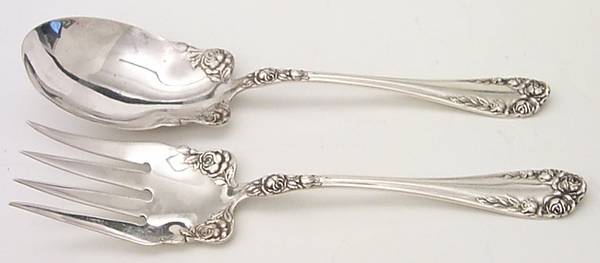 Rose (Sterling, 1898-1888) (2 Pc) Solid Salad Set