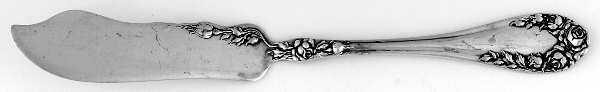 Rose (Sterling, 1898-1888) Individual Solid Fish Knife