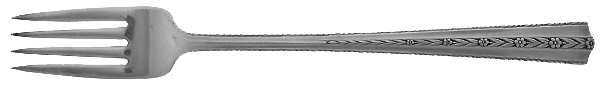Roseanne (Silverplate, 1938) Grille Fork (Viande)