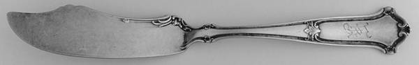 Saxon (Sterling, 1910) Large Flat Handle Master Butter Knife